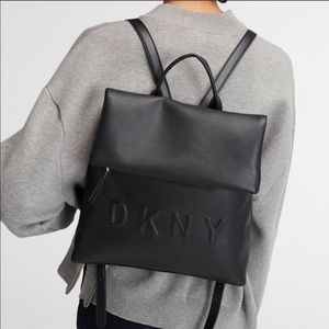 DKNY Black Tilly Logo Backpack G3
